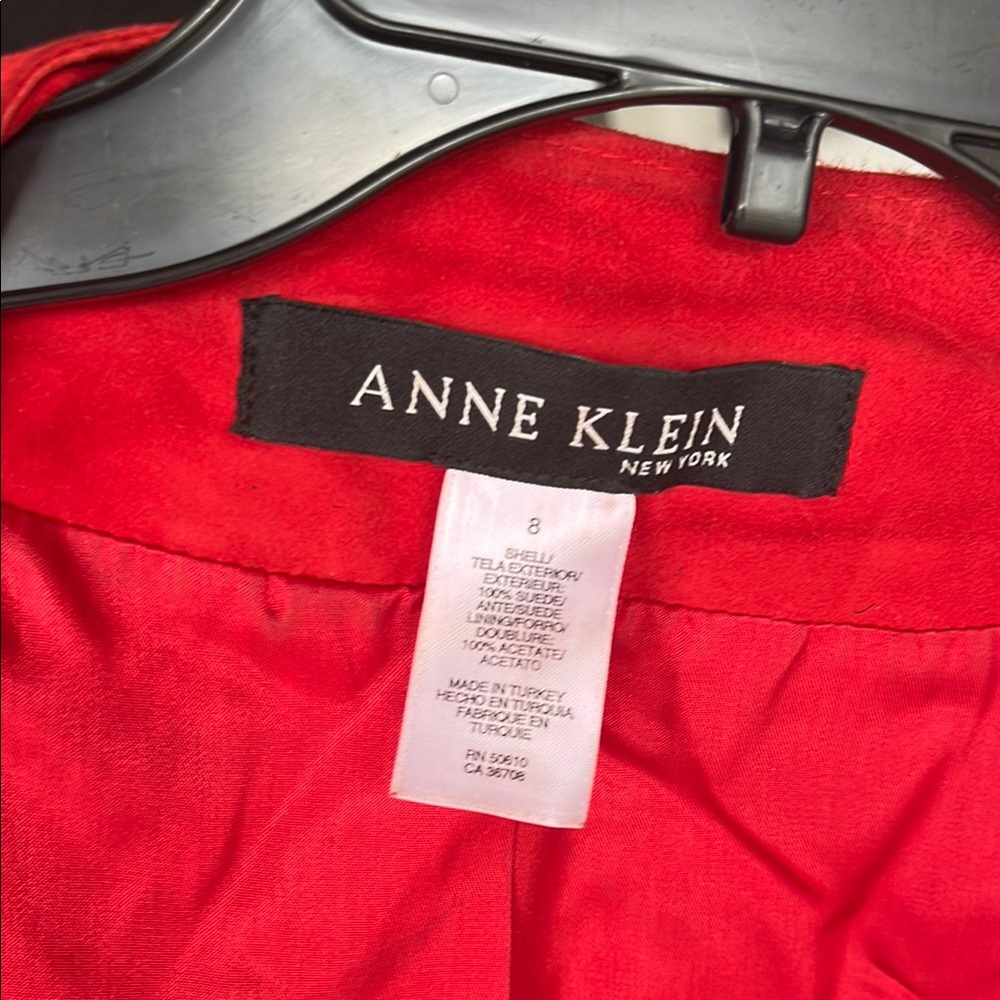 Red Open Front Jacket - Picture 3 of 3
